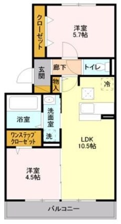 レイク藤和 Aの物件間取画像
